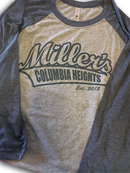 MIllers baseball t-shirt